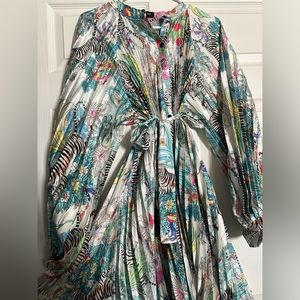 Breezy palms Dress in Turquoise- Beulah Style